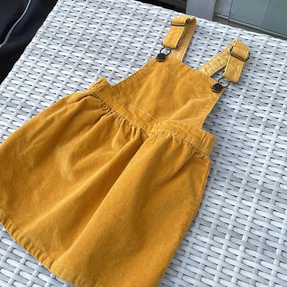 H&M Yellow Corduroy Dress Size 2T